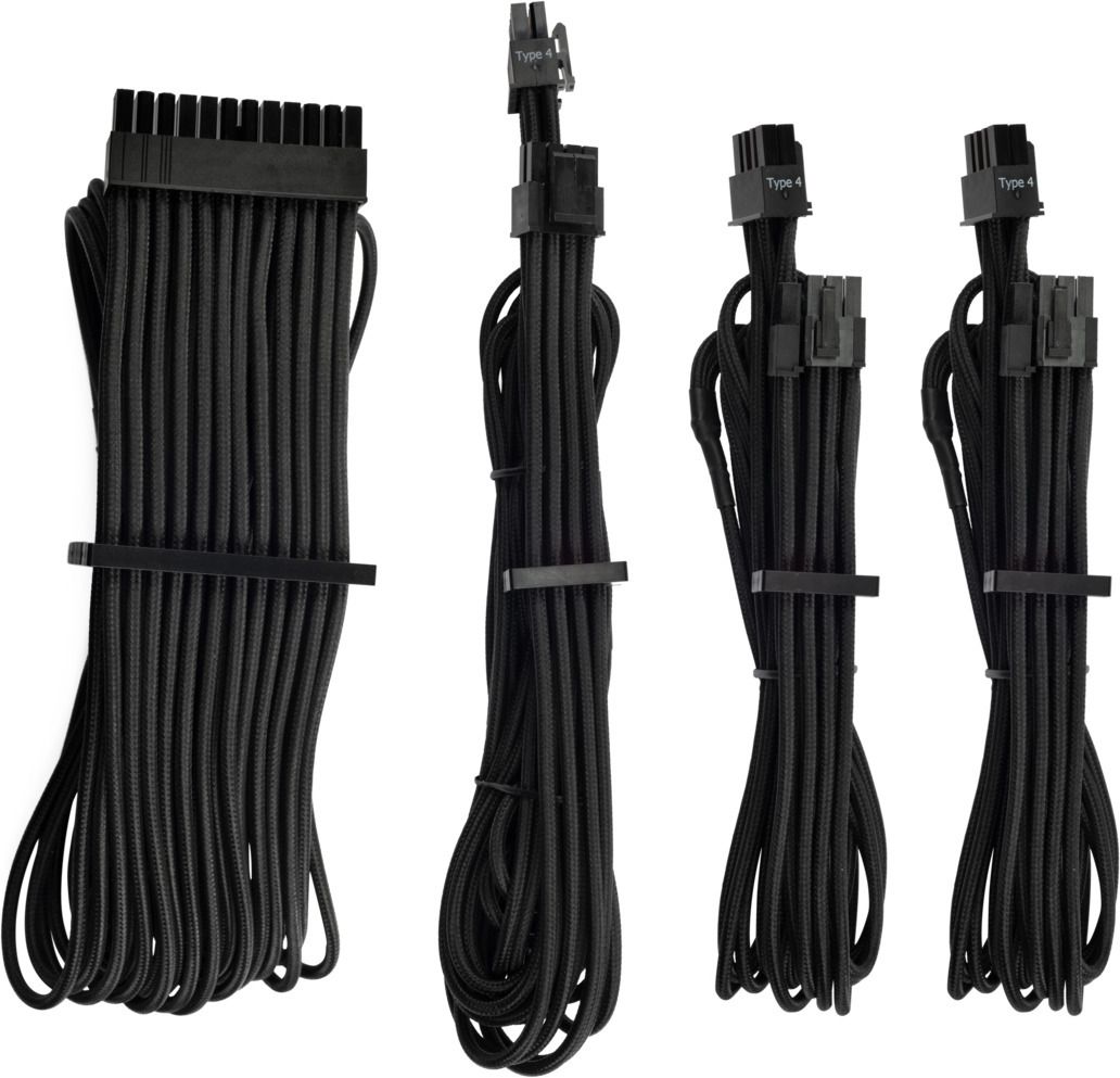 CORSAIR Premium individually sleeved starter kit (Type 4, Generation 4) - power cable kit - 61 cm